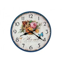 Nástenné hodiny drevené, Vintage,CQ5238, 30cm